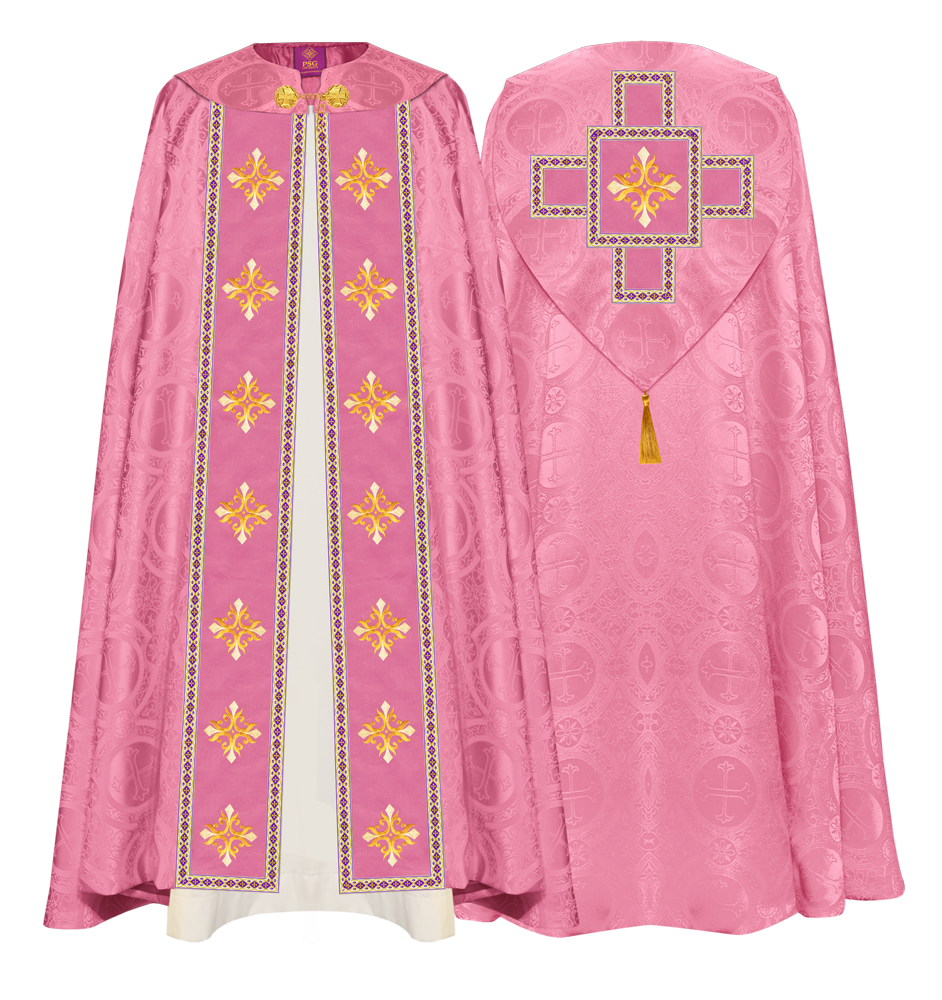 Enhanced Gothic Cope Vestments With Liturgical cross