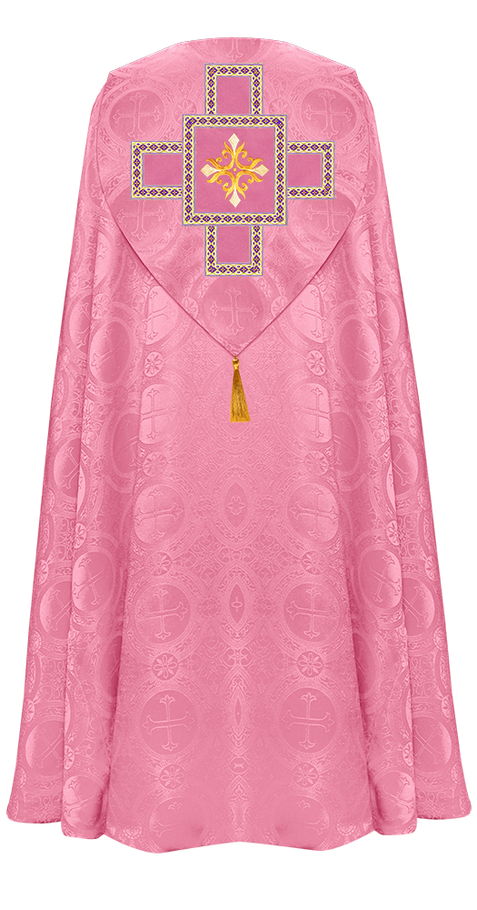 Enhanced Gothic Cope Vestments With Liturgical cross