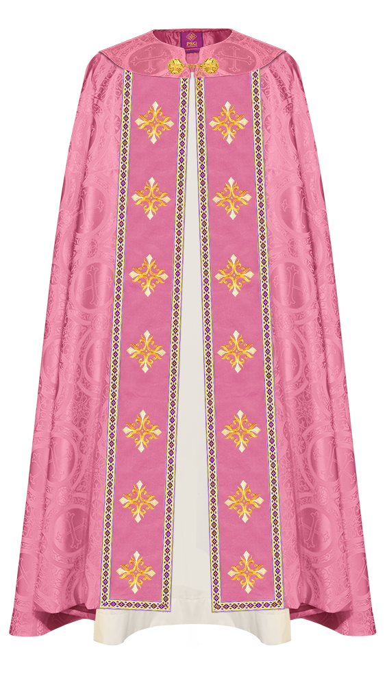 Enhanced Gothic Cope Vestments With Liturgical cross