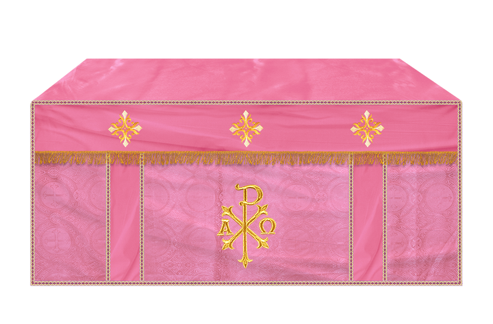 Altar Cloth with Spiritual Cross with Trims
