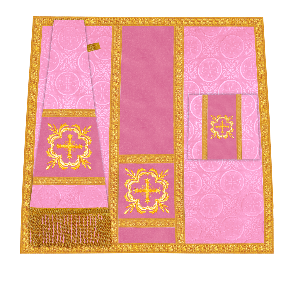 Handcrafted Altar Mass Set with Embroidered Motif