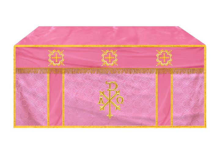 Church Altar Cloth with Embroidered PAX and Cross