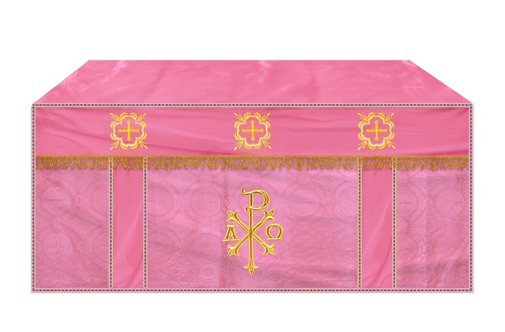 Altar Cloth with Spiritual Cross with Trims