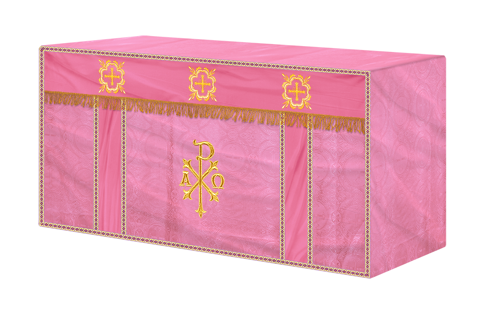 Altar Cloth with Spiritual Cross with Trims