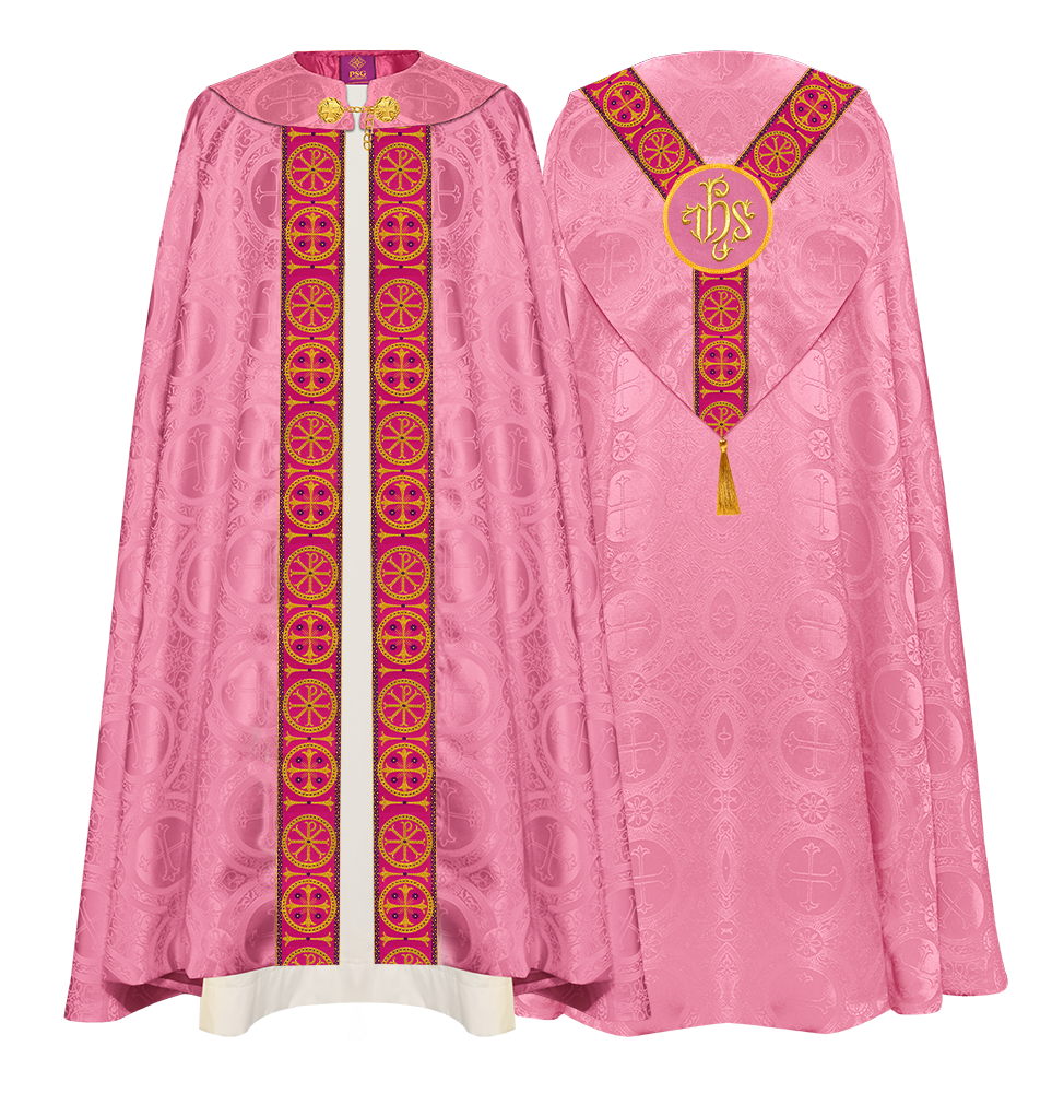 Gothic Cope Vestment with Y Type Embroidered Motif