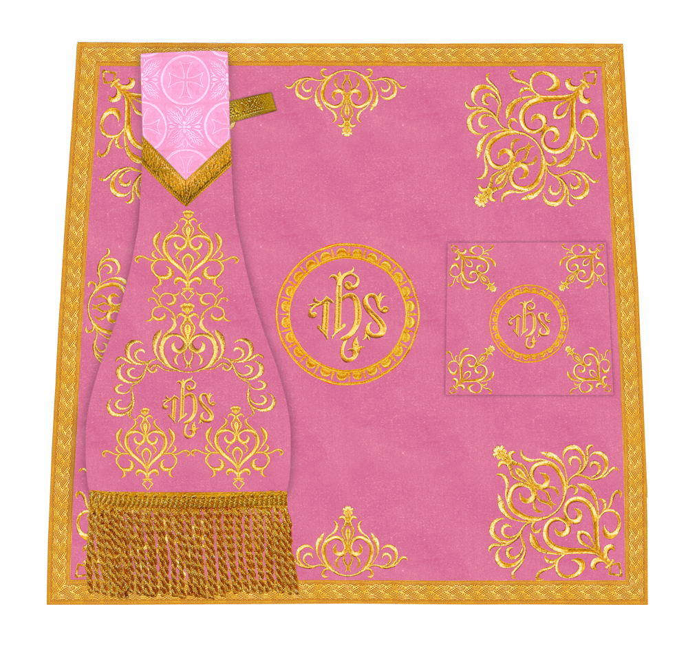 Embroidered Mass Set with Liturgical Motif