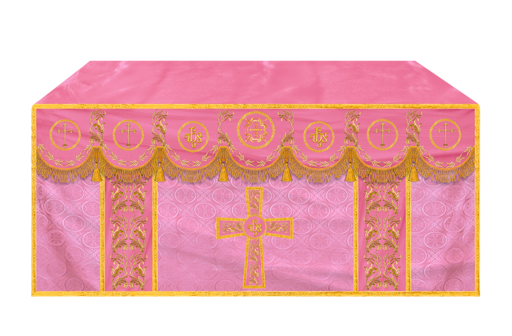 Church Altar Cloth with Refined Embroidery and Motif