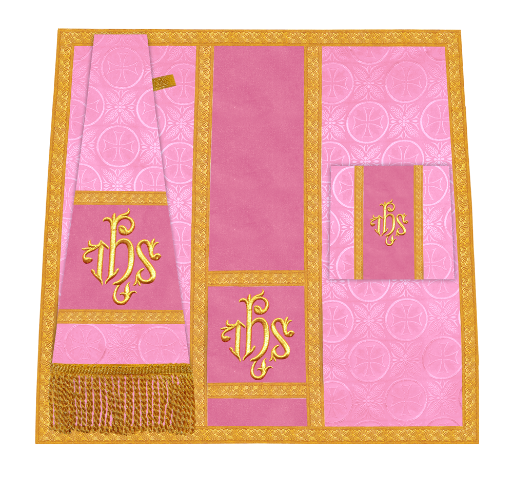 Handcrafted Altar Mass Set with Embroidered Motif