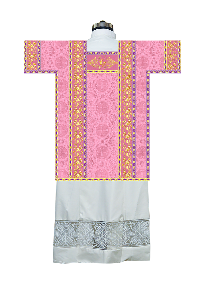 Tunicle Vestment with Embroidered Trims