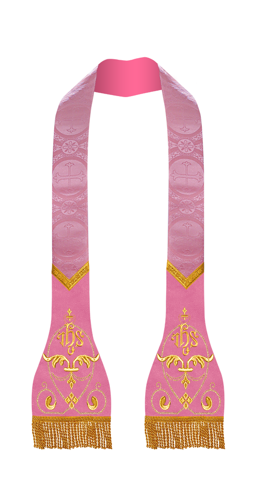 Liturgical Stole with embroidered motif