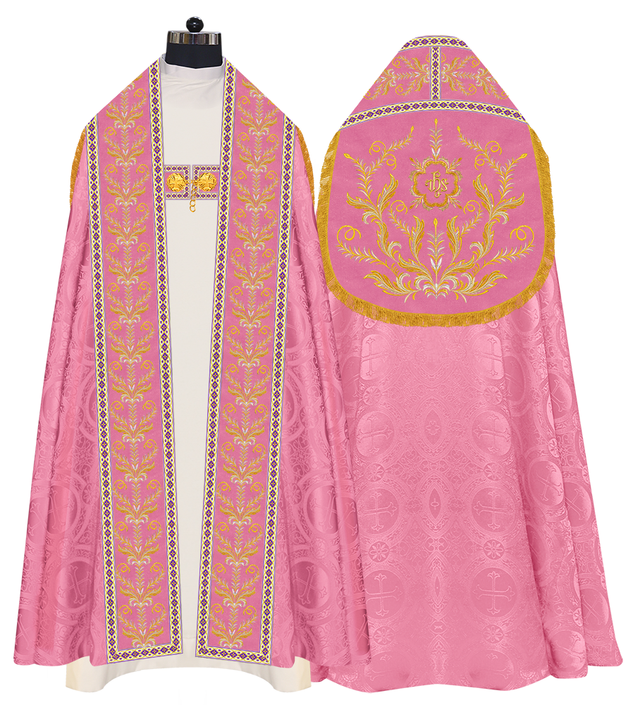 Traditional Embroidered Roman Cope Vestment