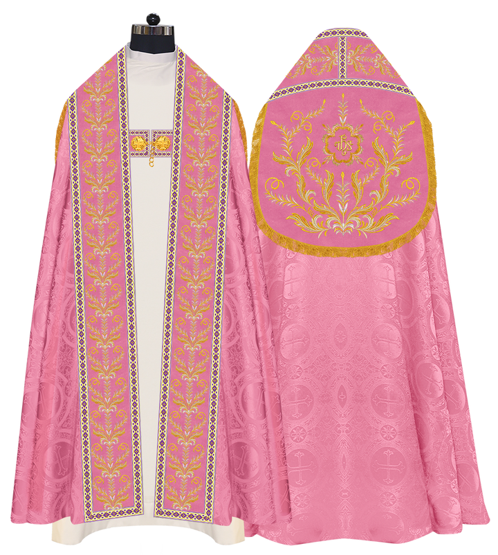 Traditional Embroidered Roman Cope Vestment