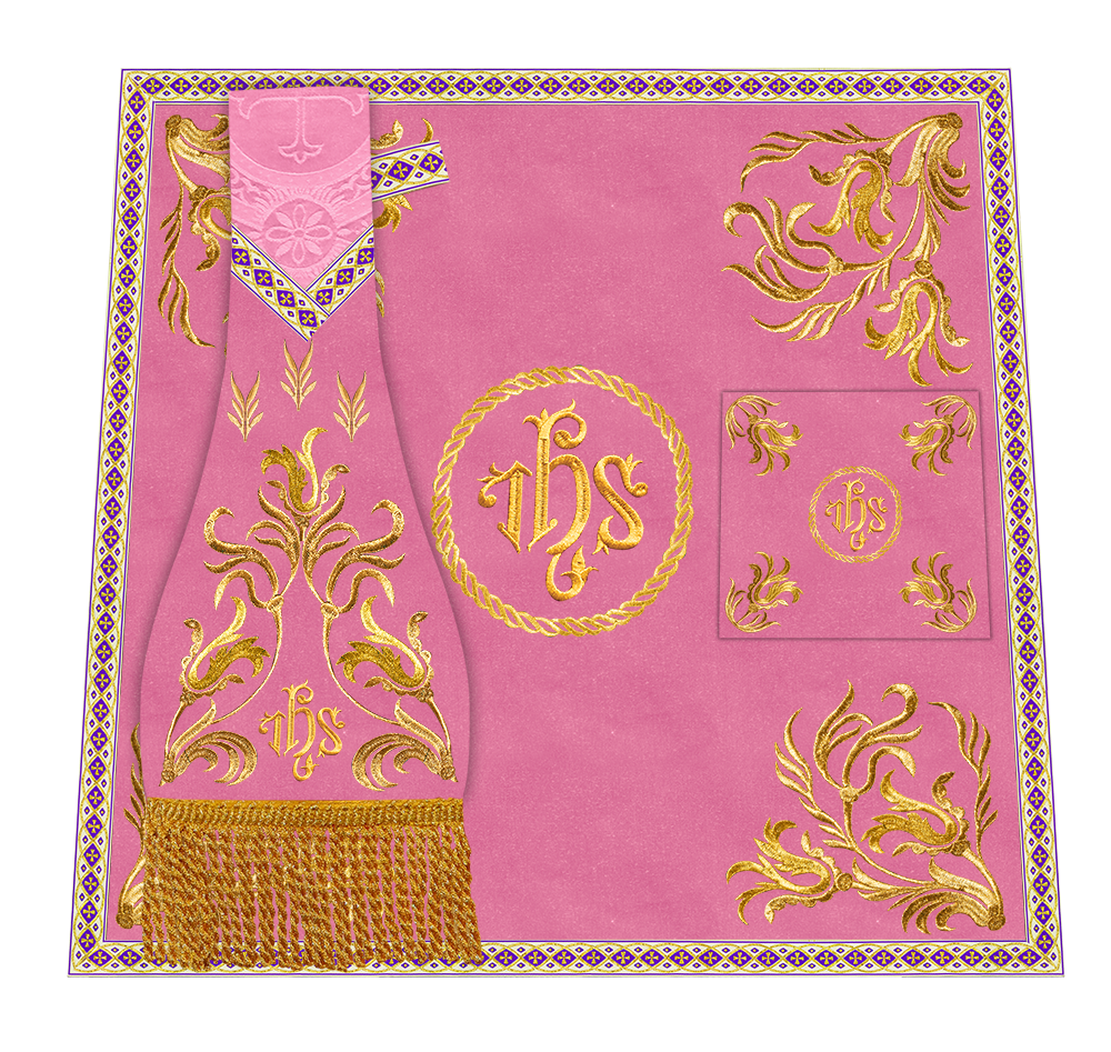 Mass set Vestment with Embroidered Motif