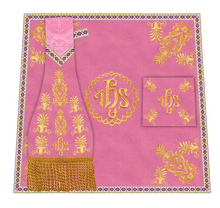 Borromean Chasuble Vestment With Detailed Braids and Trims