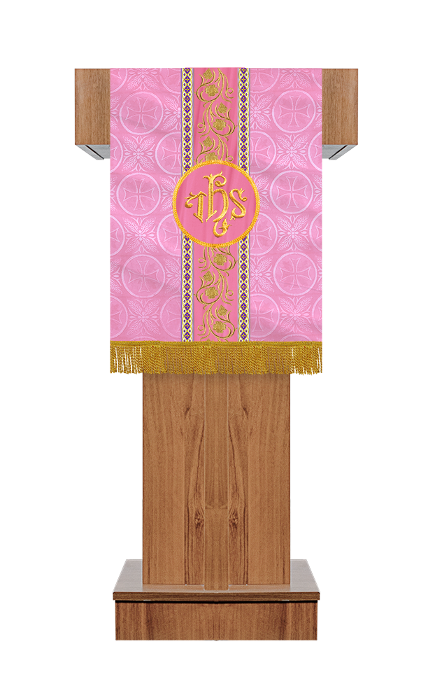 Embroidered Liturgical Pulpit with Spiritual Motif