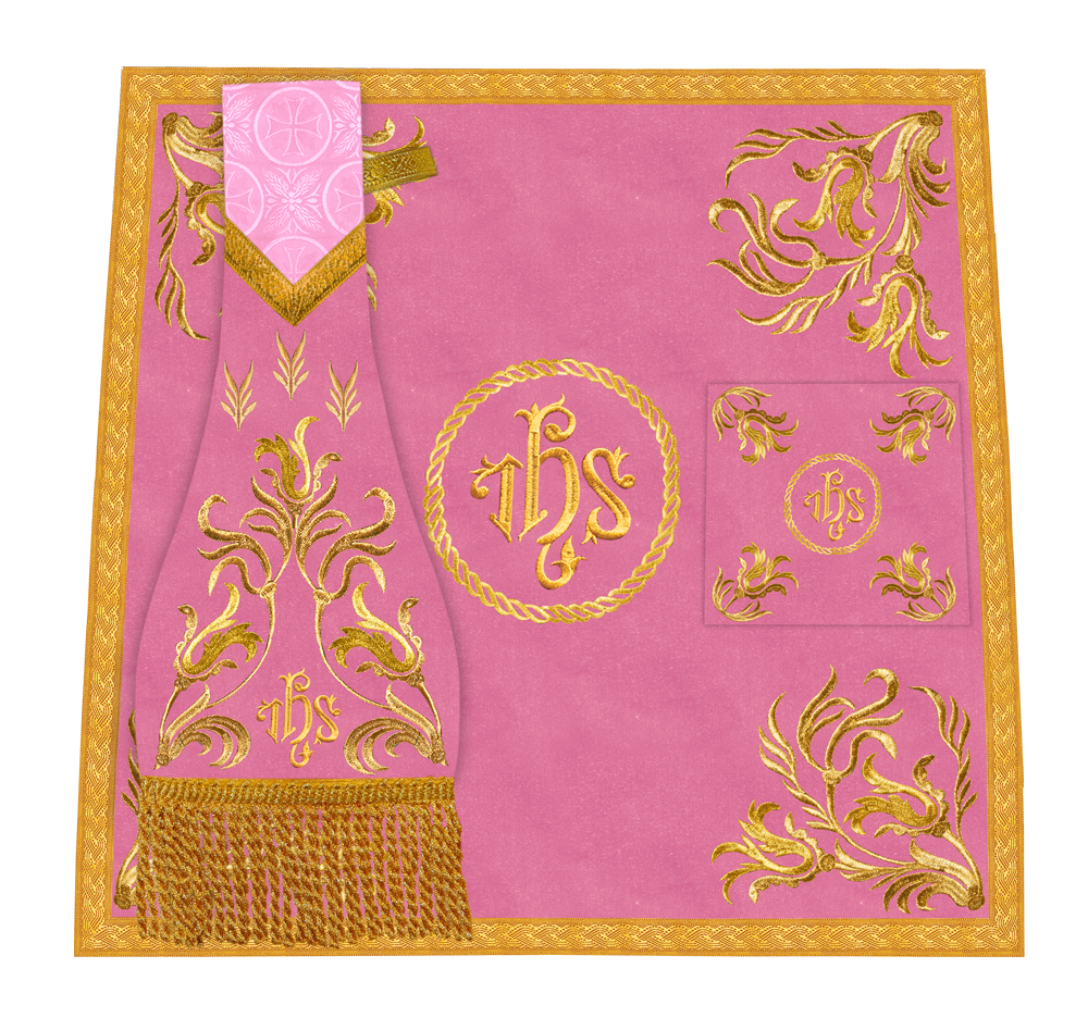Church Altar Cloth with Refined Embroidery and Motif