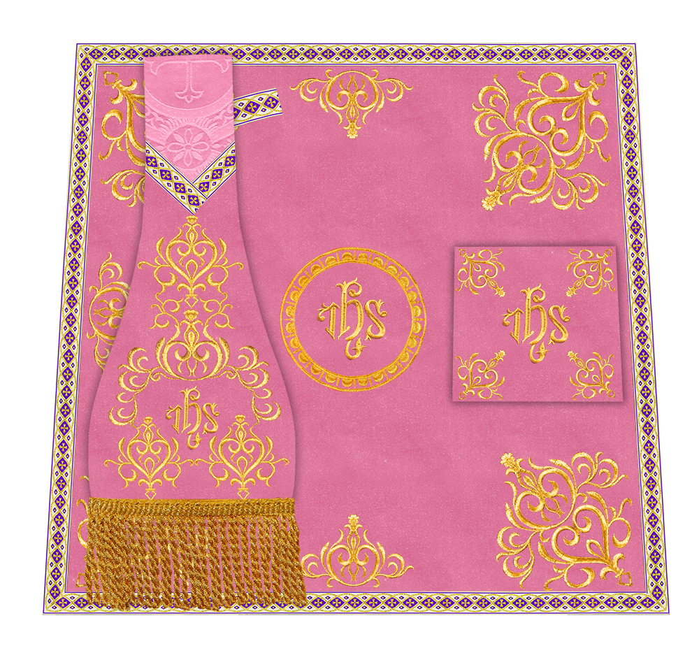 Borromean Chasuble Vestment Adorned With Colour Braids and Trims