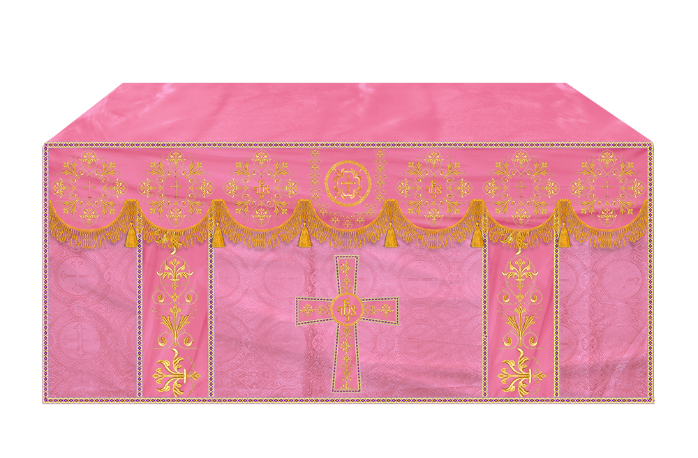 Altar Cloth with Spiritual Motif and Trims
