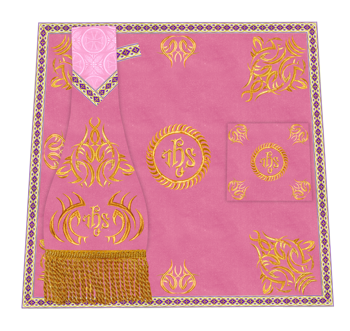 Church Altar Frontal with Ornate Embroidery & Spiritual Motifs