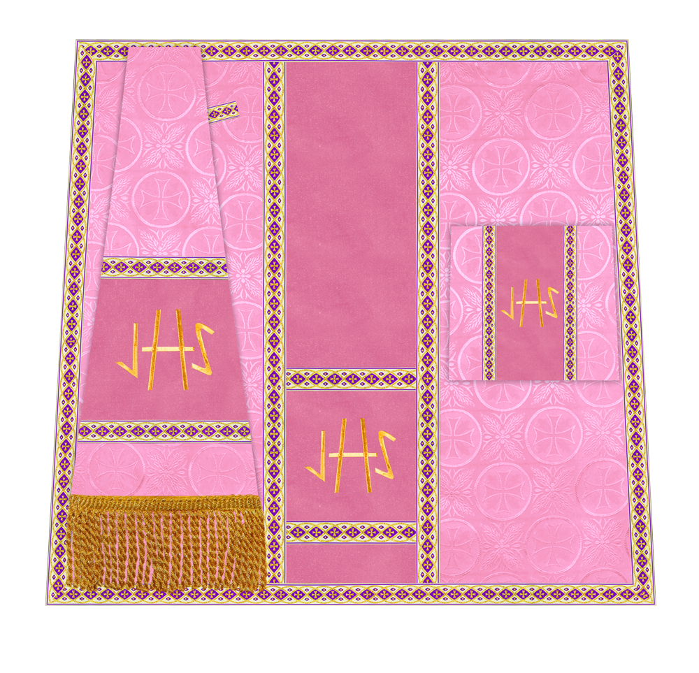 Altar Mass Set with Detailed Motif Embroidery