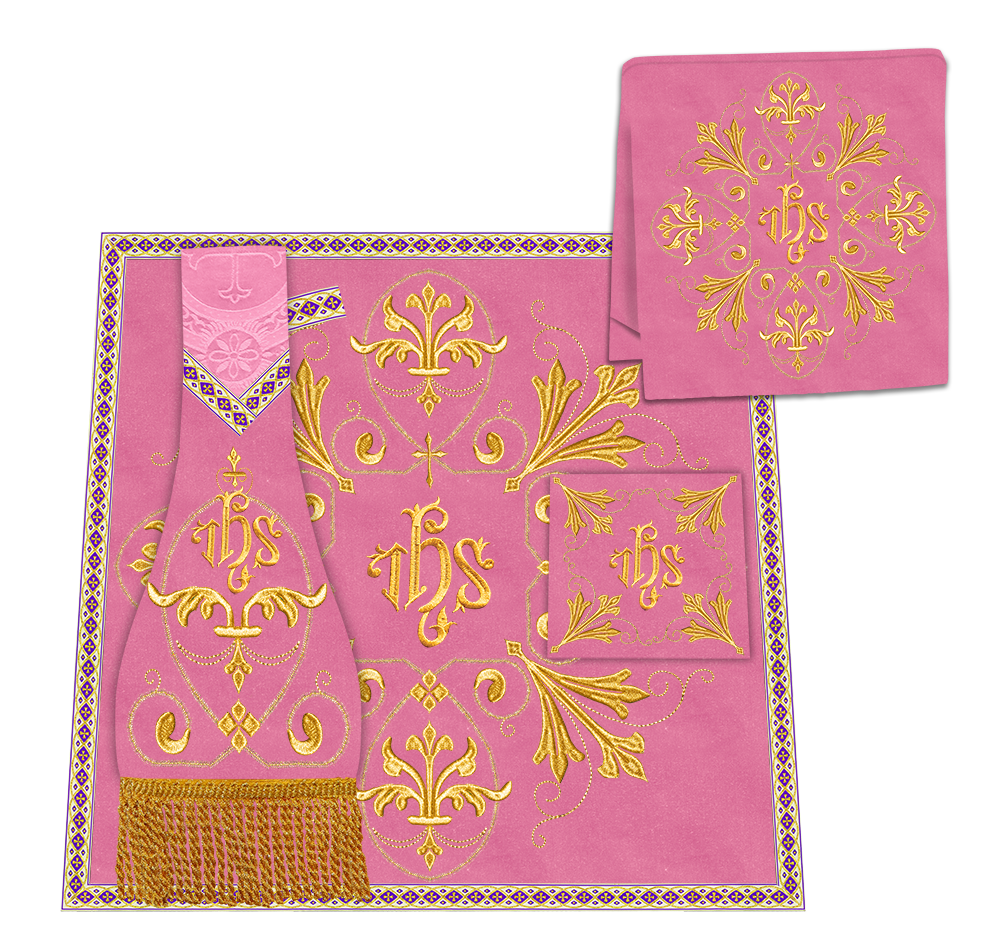 Roman Chasuble Vestment Enhanced With Orphrey and Trims