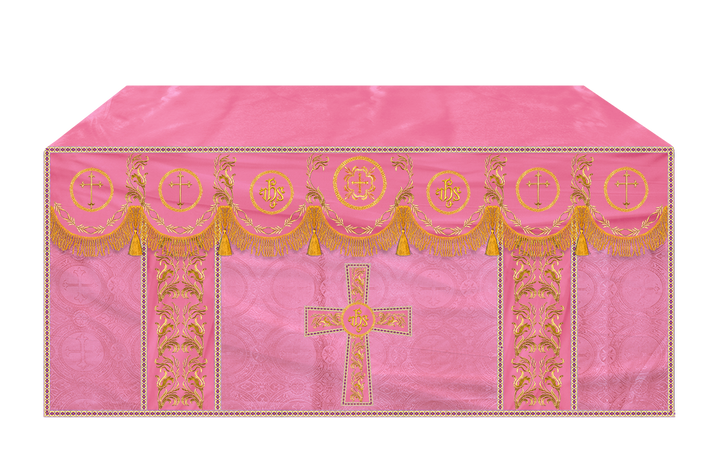 Altar Cloth with Liturgical Motif and Trims