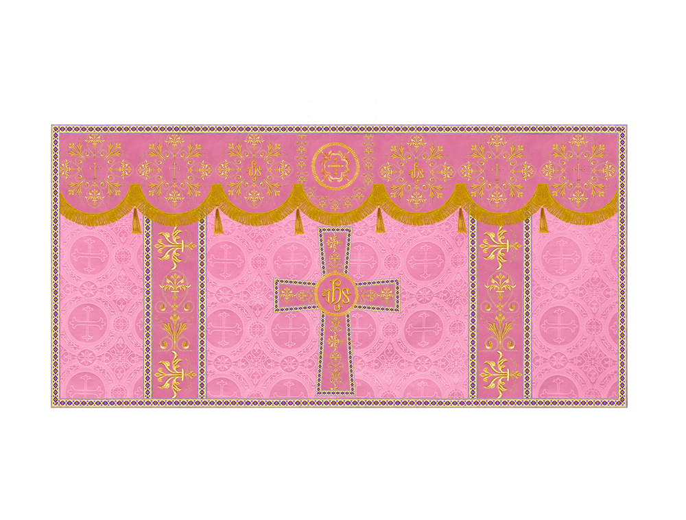 Altar Cloth with Spiritual Motif and Trims