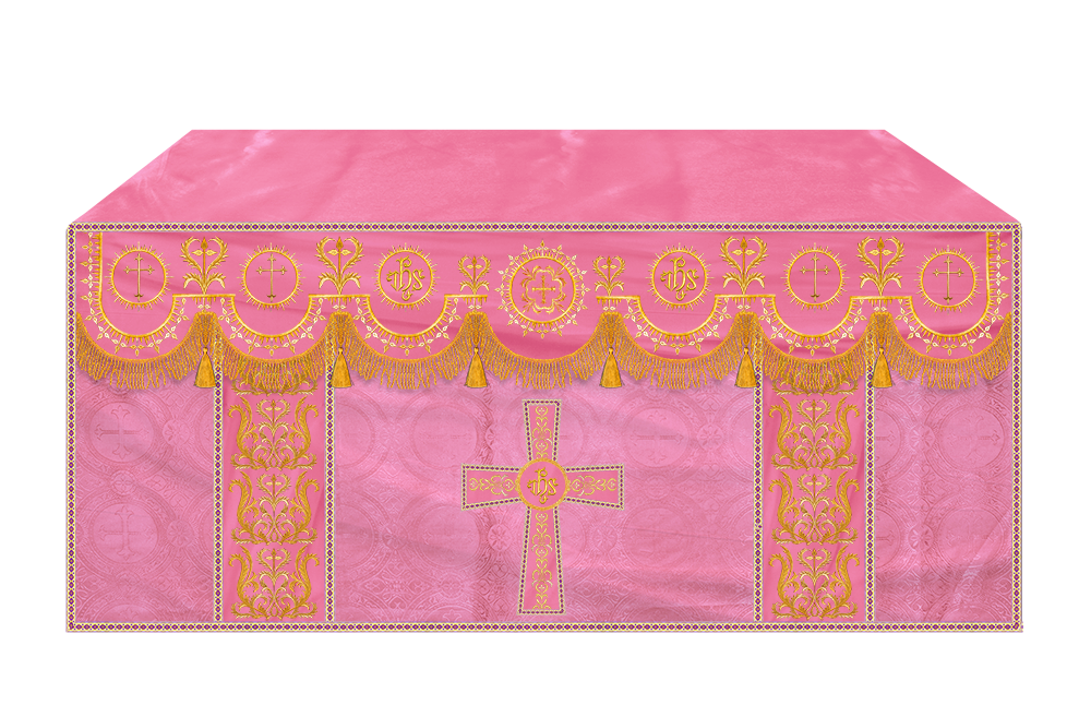 Communion Table Cloth with Embroidered Trims