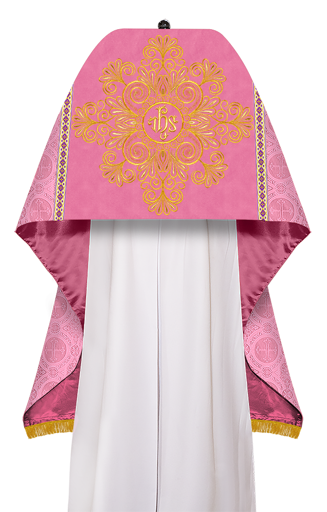 Humeral Veil Vestment with Braided Embroidery and Trims