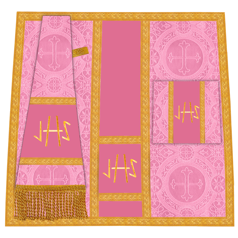 Monastic Chasuble Vestment with Y type braided orphrey