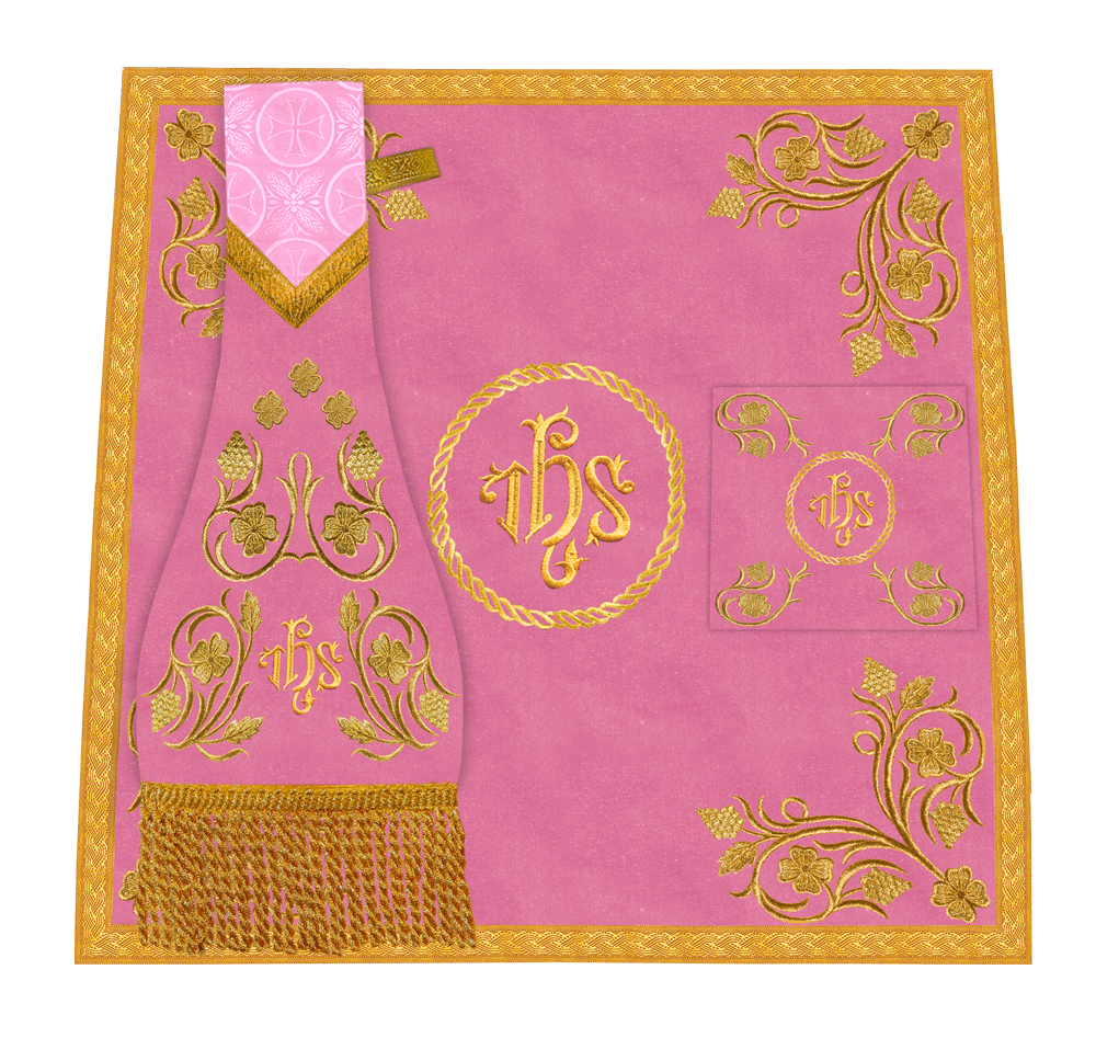 Traditional Liturgical Mass Set with Embroidered Details