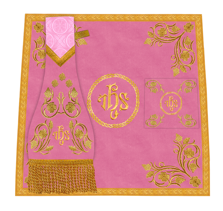 Traditional Liturgical Mass Set with Embroidered Details