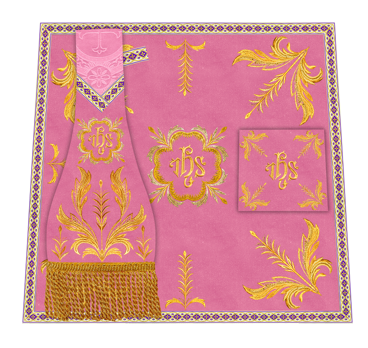 Roman Chasuble Vestment With Detailed Orphrey