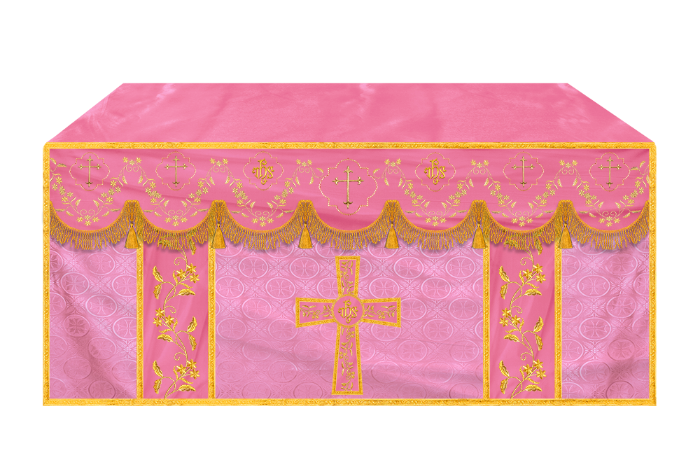 Altar Cloth with Fine Embroidery and Spiritual Motif
