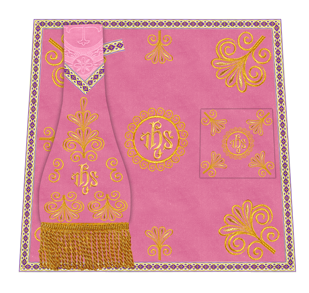 Ornate Embroidery Mass set with Motif