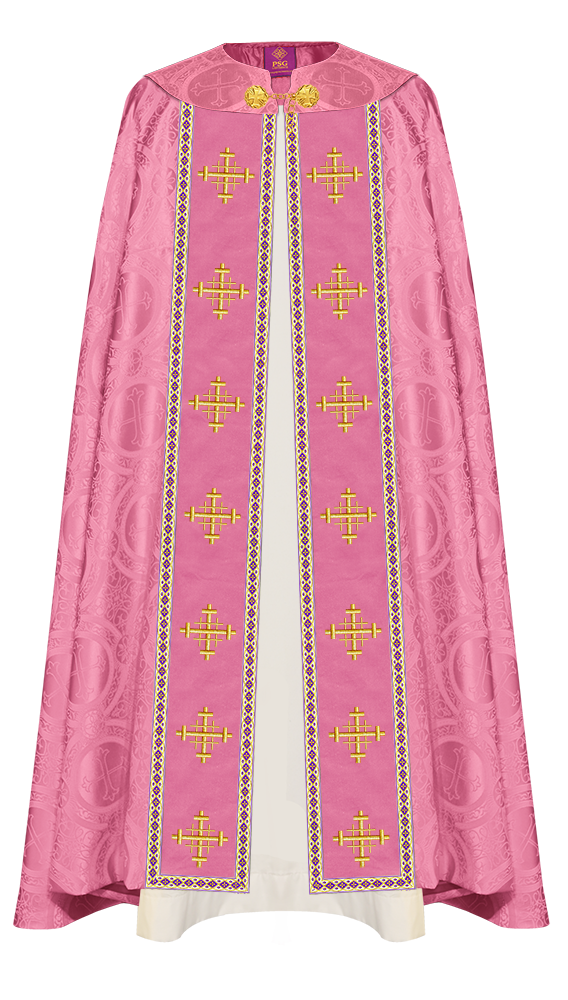 Enhanced Gothic Cope Vestments With Liturgical cross