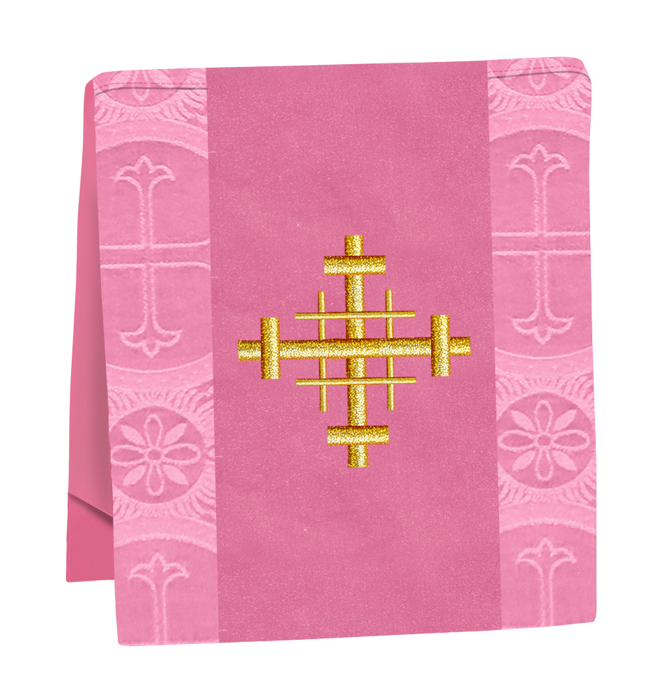 Liturgical Cross Embroidered Mass Set and braided trims