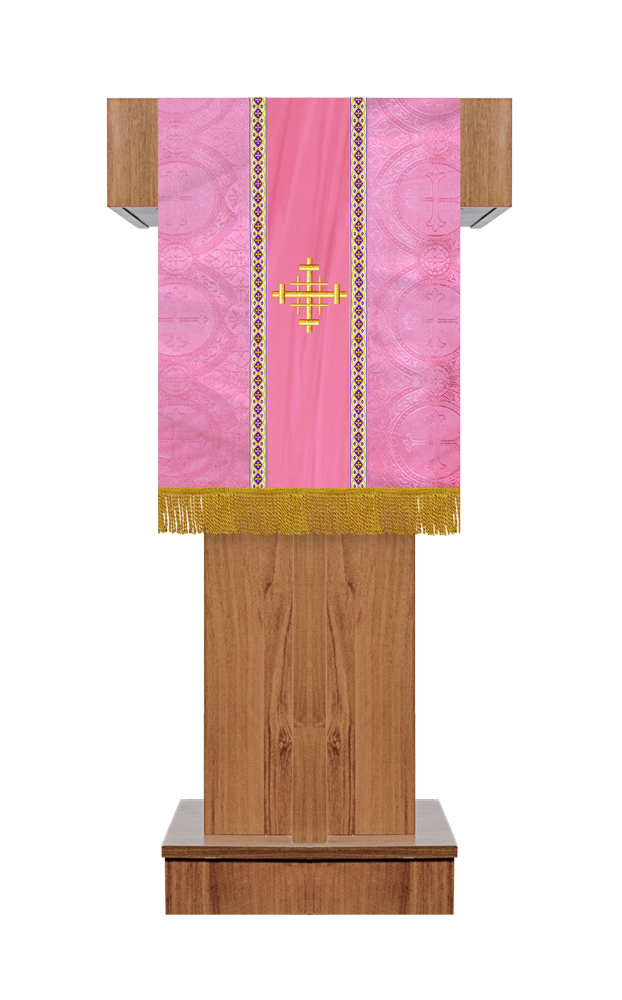 Pulpit/Lectern with Spiritual Motif and Trims