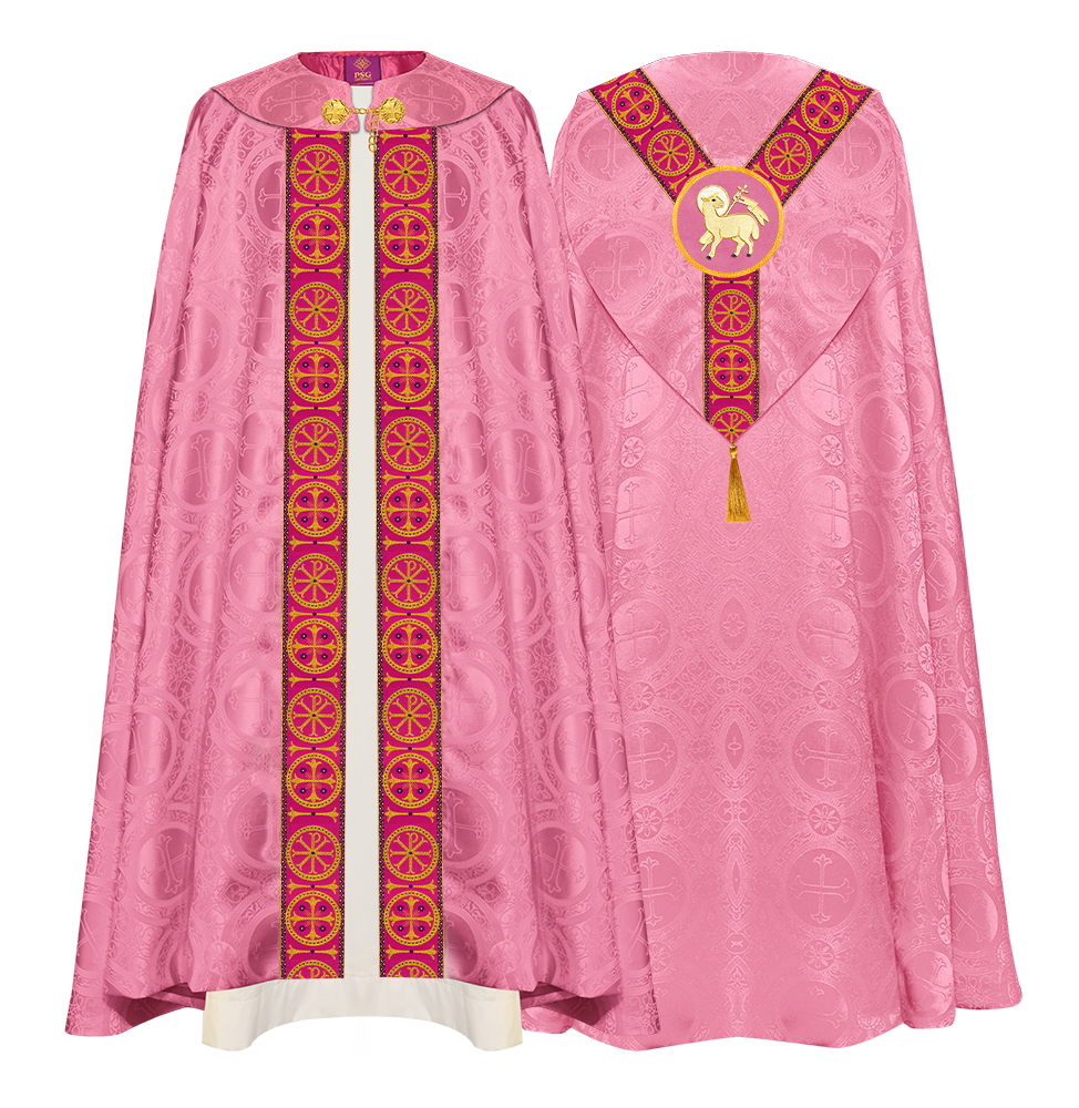 Gothic Cope Vestment with Y Type Embroidered Motif