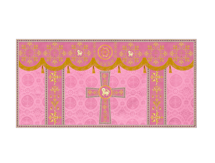 Altar Cloth with Spiritual Motif and Trims