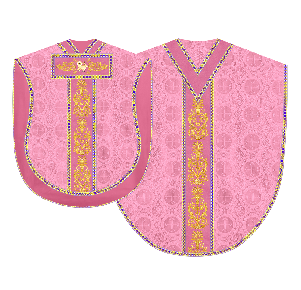 Borromean Chasuble Vestment With Detailed Braids and Trims