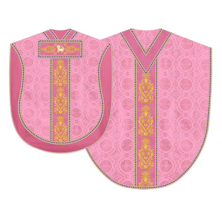 Borromean Chasuble Vestment With Detailed Braids and Trims