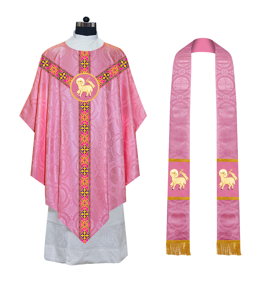 Pugin Style Chasuble Designed with Different Orphrey