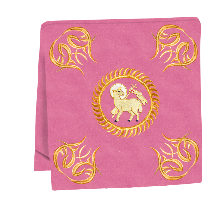 Ornate mass Set with Embroidered trims and motif