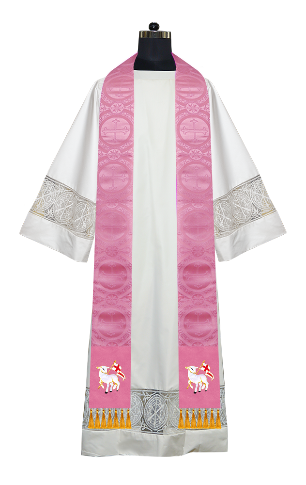 Embroidered Minister Stole with Spiritual motif