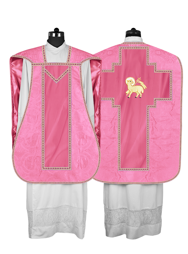 Roman chasuble with Motif and Trims