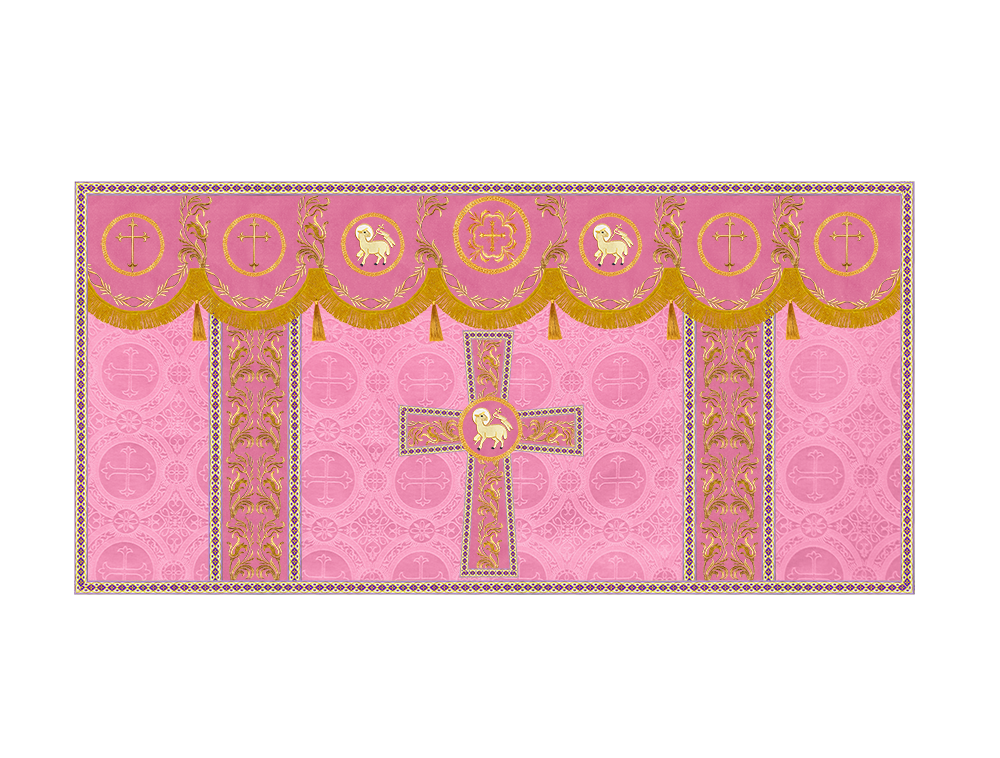 Altar Cloth with Liturgical Motif and Trims