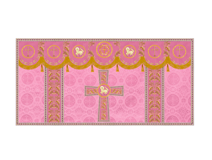 Altar Cloth with Liturgical Motif and Trims