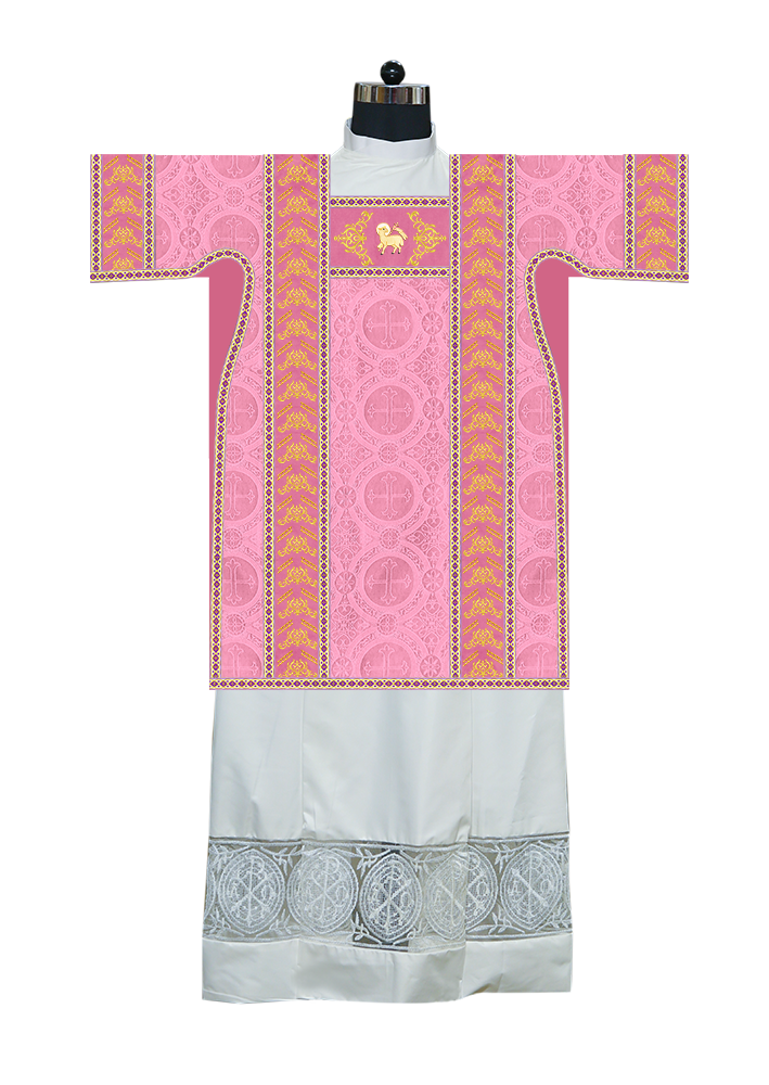 Tunicle Vestment with Braided Motif and Trims