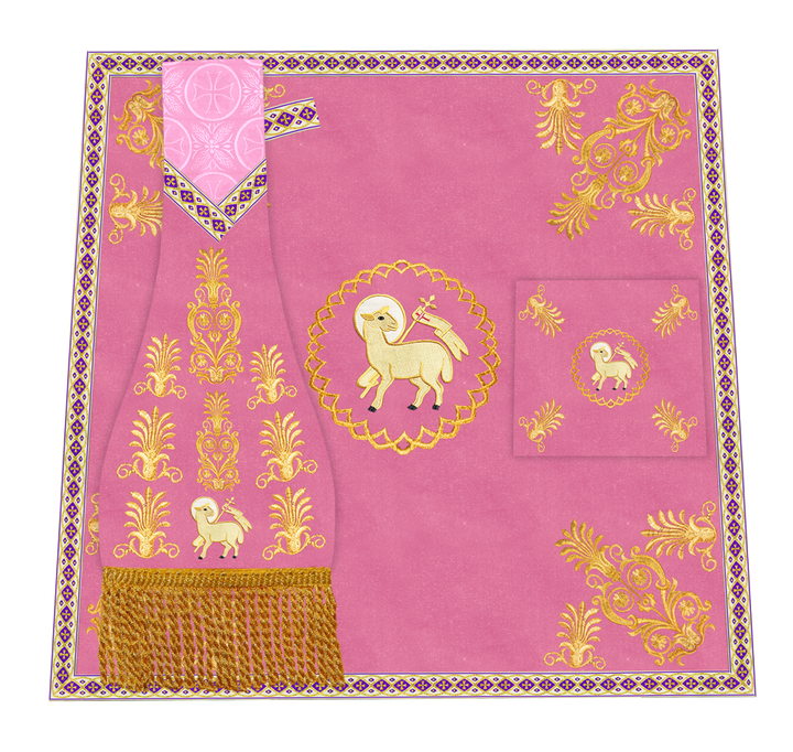 Altar Mass Set adorned with Liturgical motif and Trims